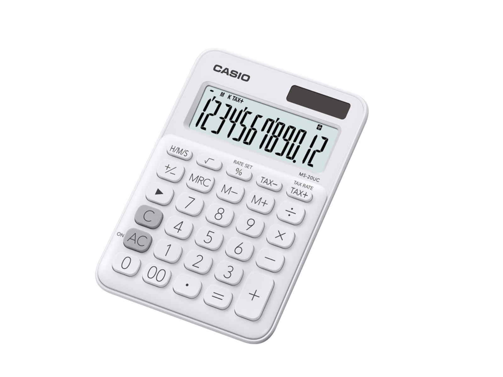 CALCULADORA CASIO MS-20UC-WE 12 DIG WE BLANCA               