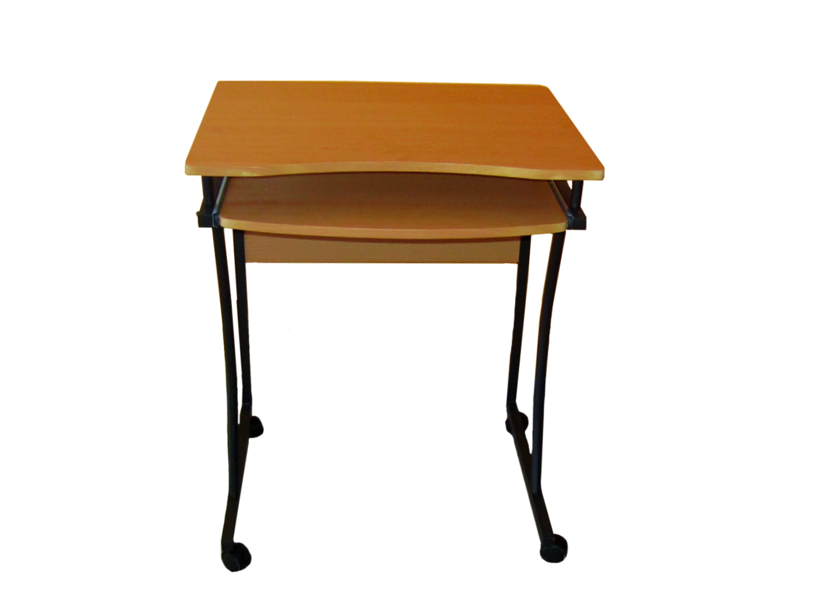ESCRITORIO COMPACTO C/RUEDAS BANDEJA DESLIZABLE P/TECLADO   
