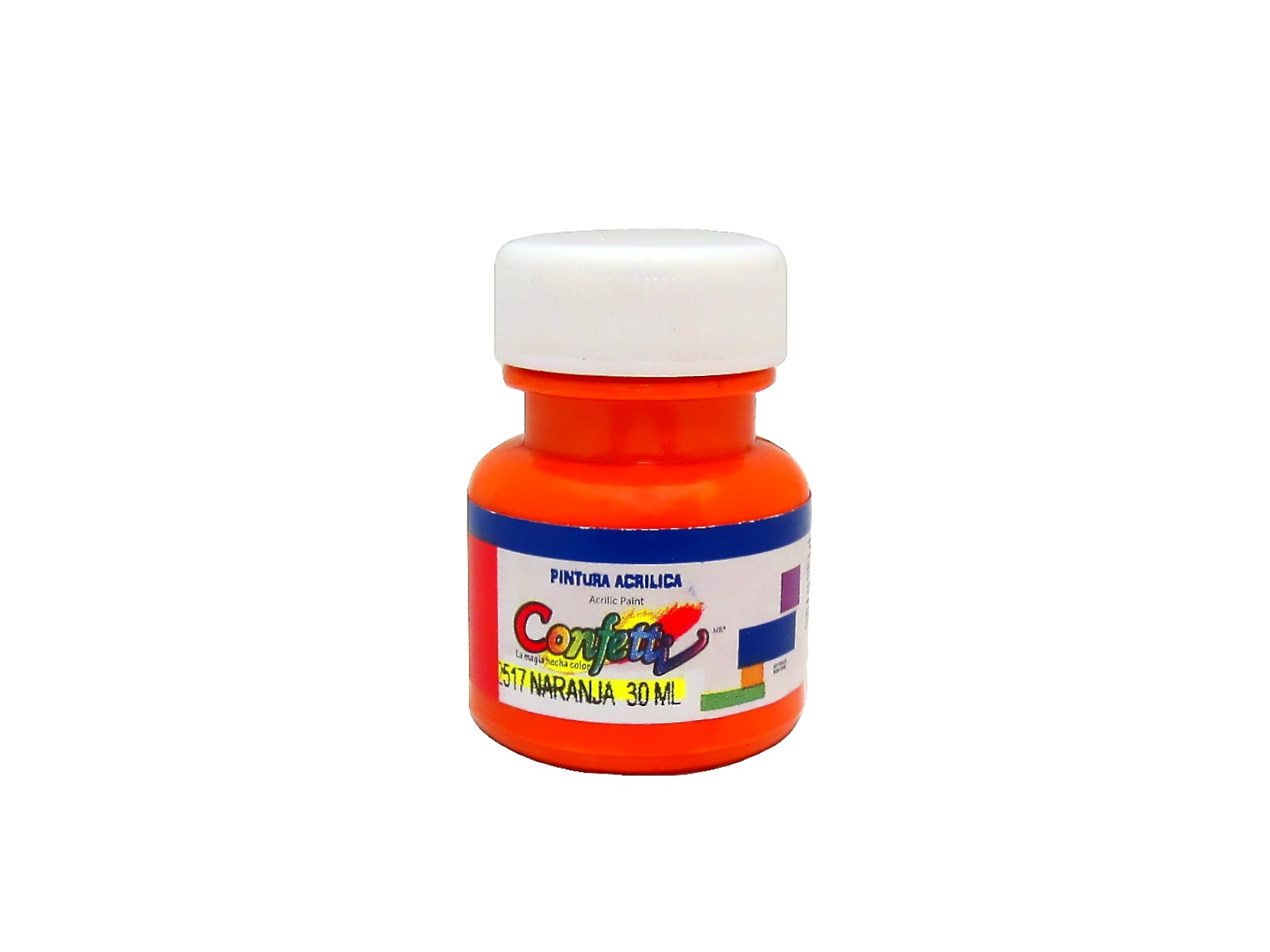 PINTURA ACRILICA 1 ONZA PA30-115 NARANJA ESCOLAR            