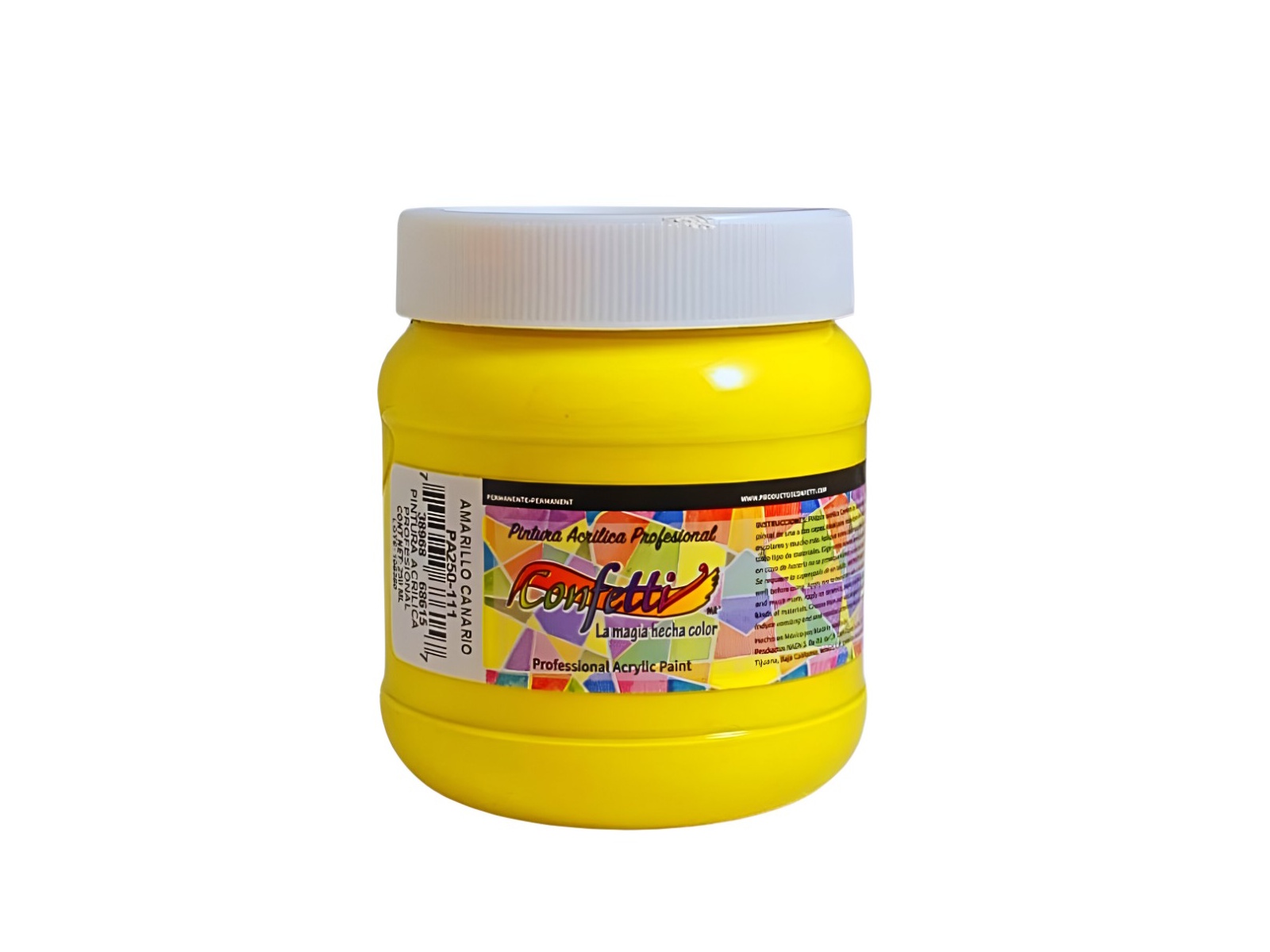 PINTURA ACRILICA 250 ML A.CANARIO 2589 CONFETTI             
