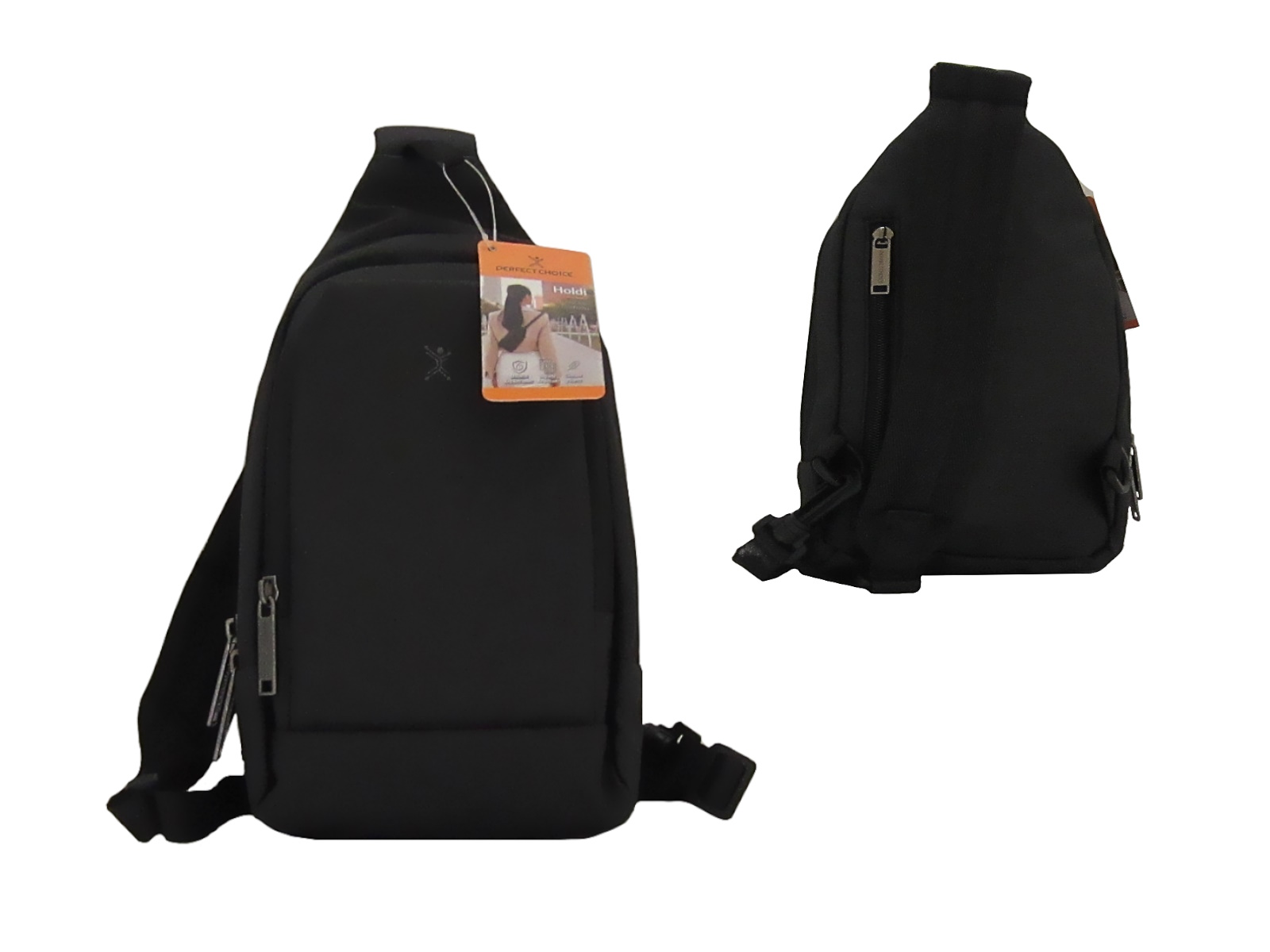 MOCHILA PERFECT CHOICE CROSSBODY HOLDI NEGRO PC-085041      