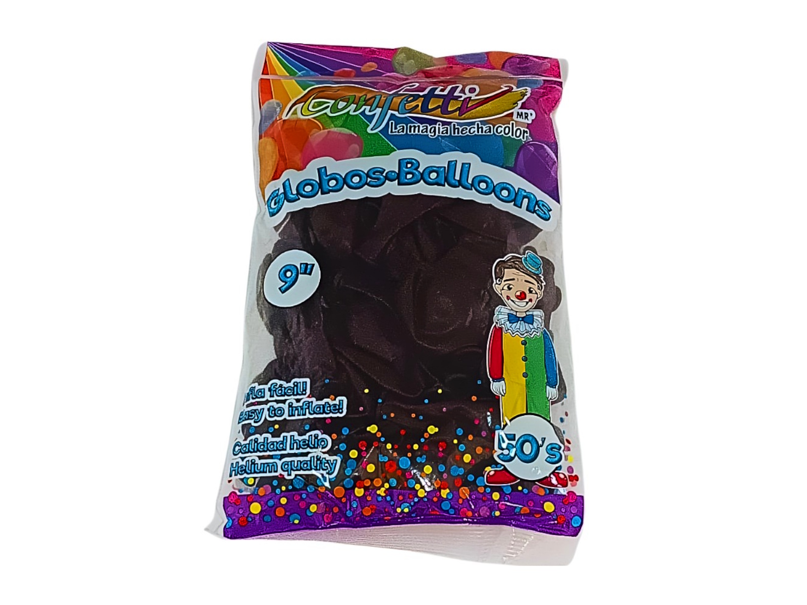 GLOBOS DE LATEX NO.9 PAQ C/50 VINO GC-9-VINO                