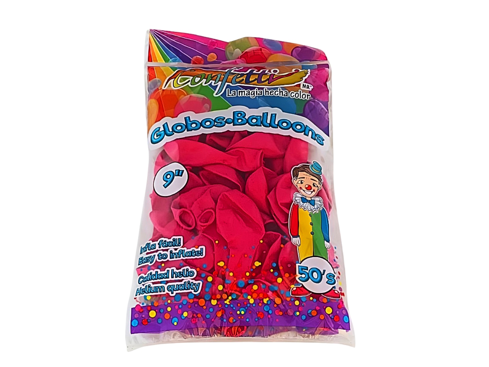 GLOBOS DE LATEX NO.9 PAQ C/50 FIUCHA GC-9-204               