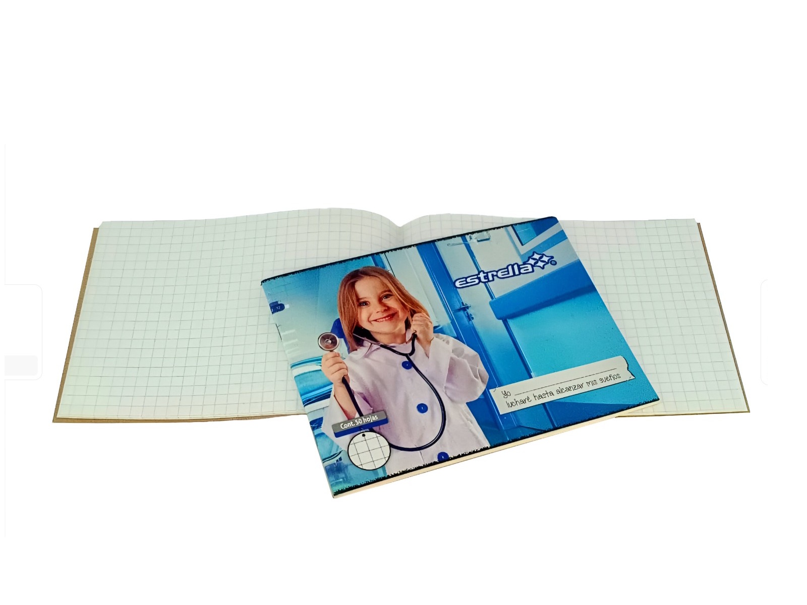 CUADERNO F/ITALIANA ENGRAPADO 7MM 50 HJS 0288 ESTRELLA      