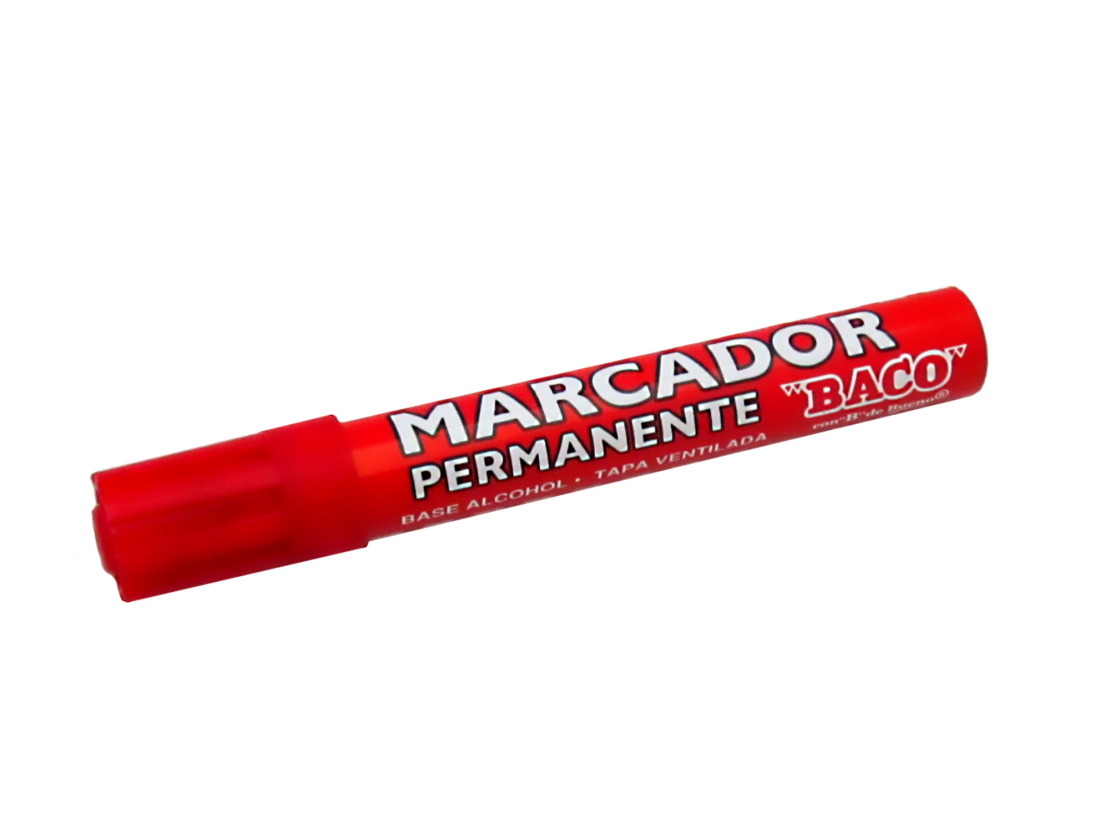 MARCADOR PERMANENTE BARRIL ALUMINIO ROJO BACO MTP-05        