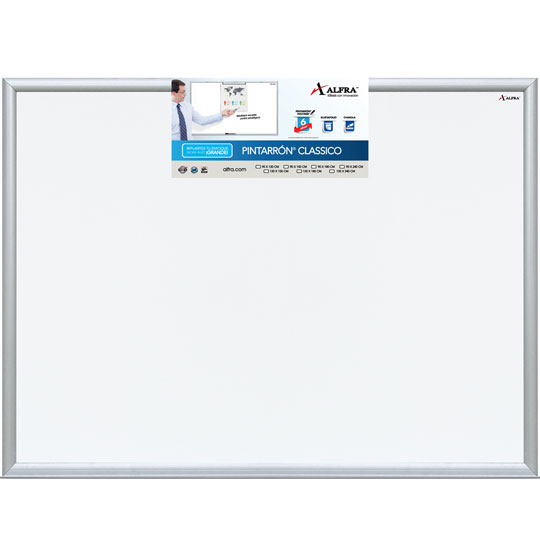 PIZARRON BLANCO VANGUARDIA M/ALUM 90X120 6140 ALFRA         