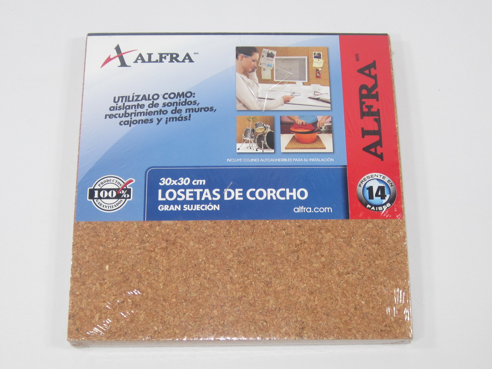 SET LOSETA DE CORCHO PAQ C/4  6MM 30 X 30 6768 ALFRA        