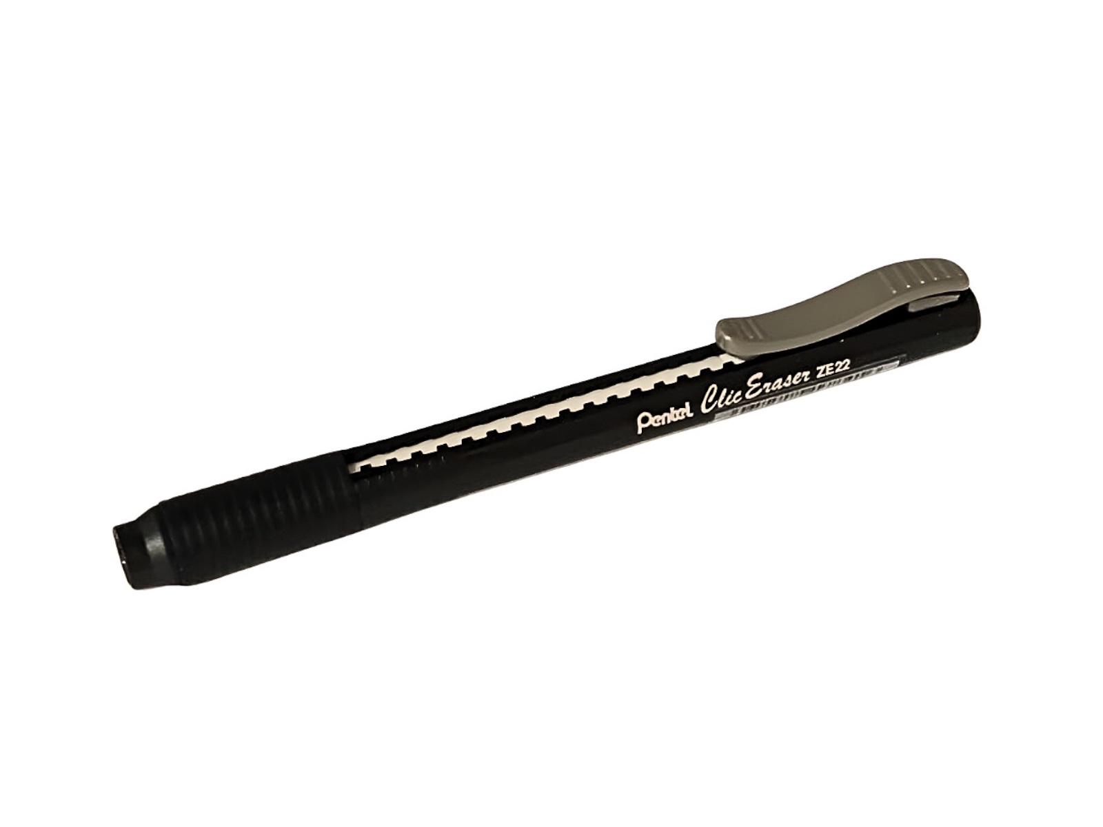BORRADOR TIPO LAPIZ NEGRO ZE22-A CLIC ERASER PENTEL         