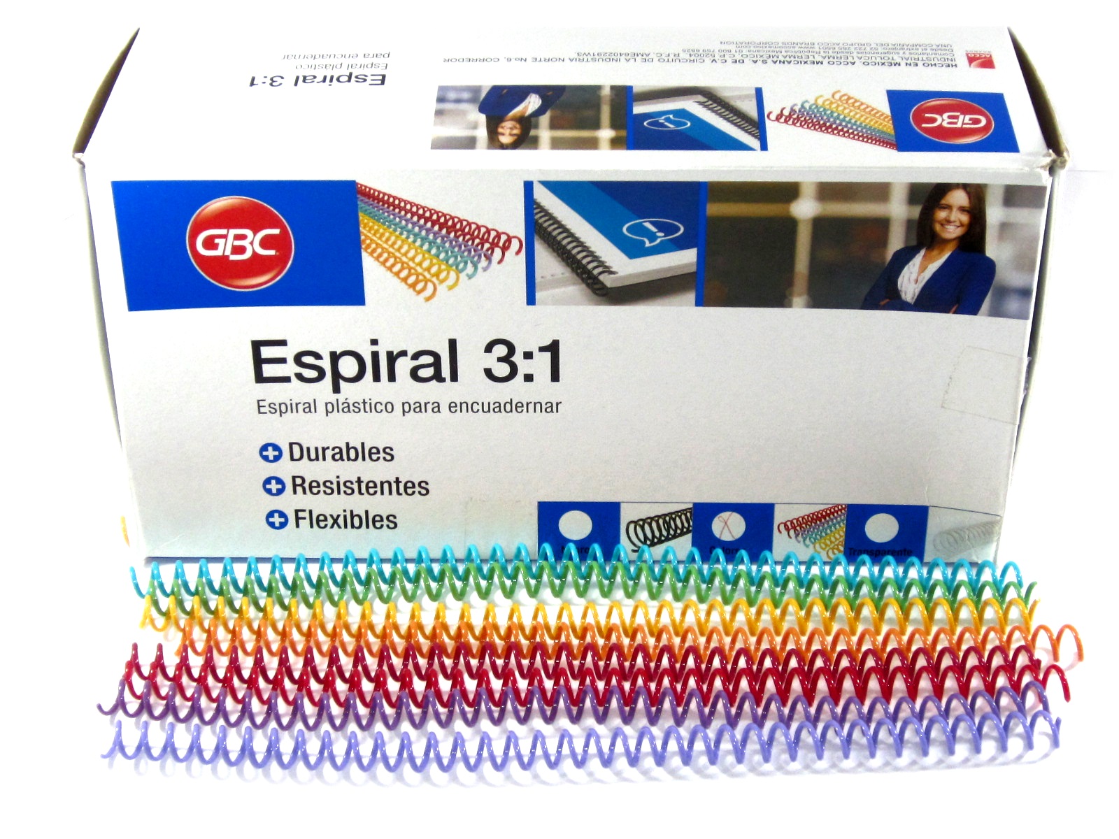 ESPIRAL COLORES 10MM 100 PZAS 3.1 P4379 70 HJS ACCO DESCONTI