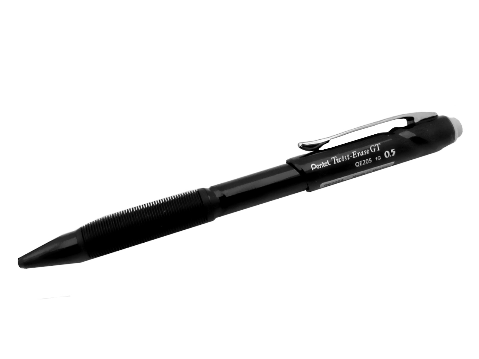 LAPICERO TWIST ERASER GT 0.5 MM NEG QE205-A ANTIROMP PENTEL 