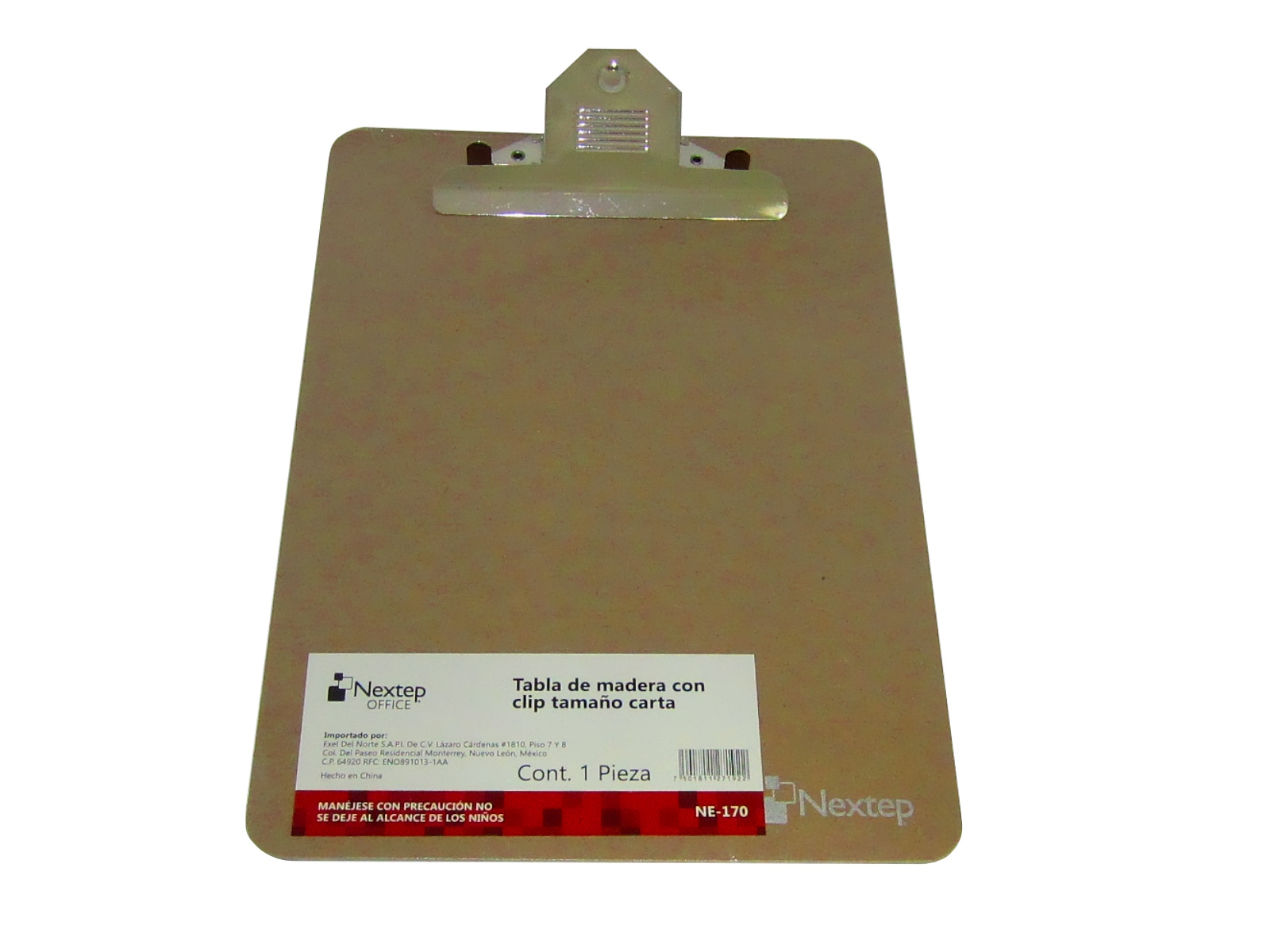 TABLA MADERA NEXTEP CON CLIP CARTA NE-170                   