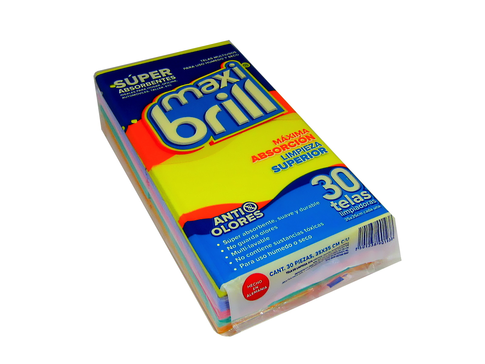 TELA DE LIMPIEZA ABSORBENTE C/30 MAXIBRILL                  